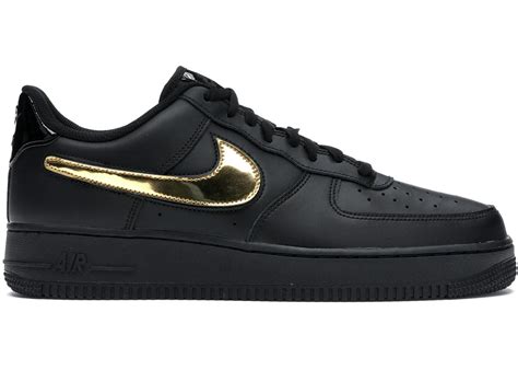 nike air force schwarz gold herren|nike air force 1.